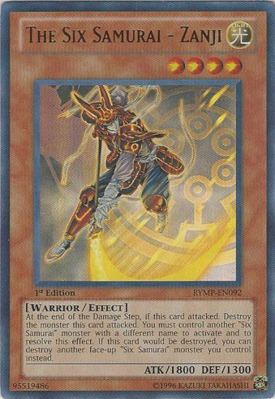 The Six Samurai - Zanji [RYMP-EN092] Ultra Rare Yu-Gi-Oh!