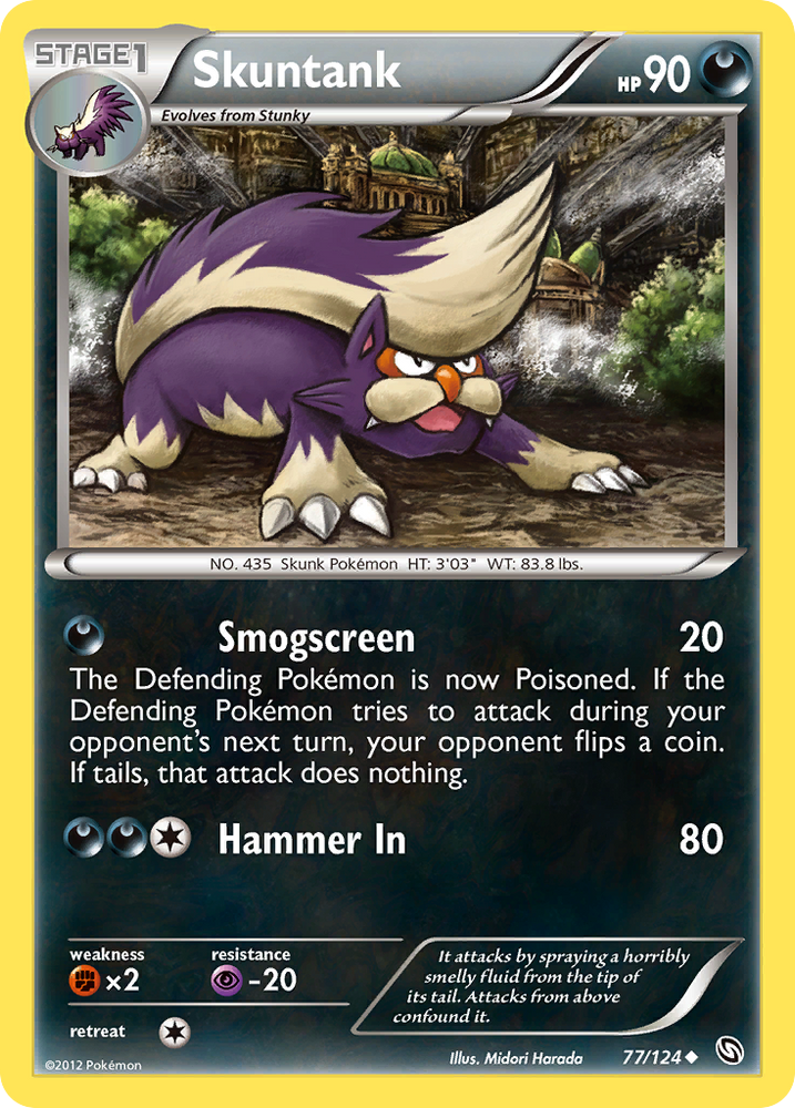 Skuntank (77/124) [Black & White: Dragons Exalted] Pokémon