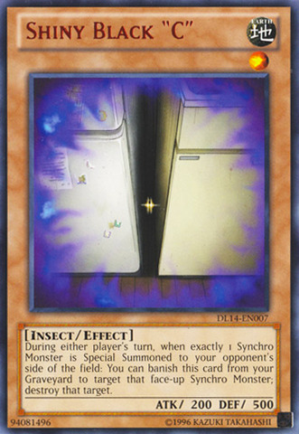 Shiny Black "C" (Red) [DL14-EN007] Rare Yu-Gi-Oh!