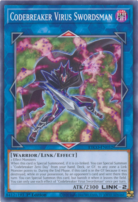 Codebreaker Virus Swordsman [ETCO-EN052] Common Yu-Gi-Oh!