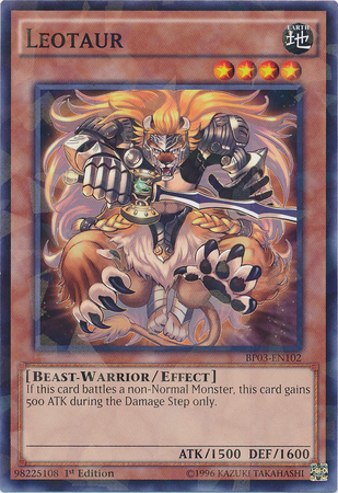Leotaur [BP03-EN102] Shatterfoil Rare Yu-Gi-Oh!