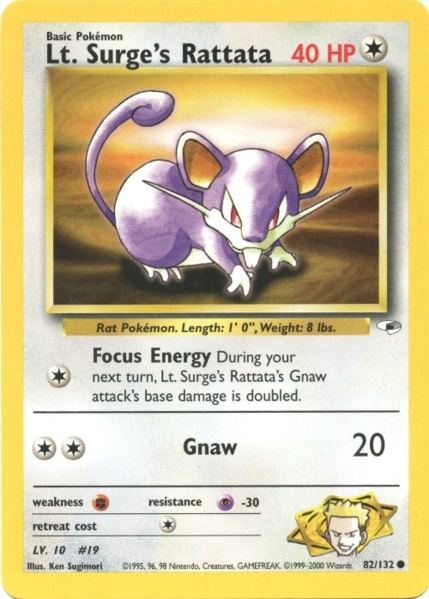 Lt. Surge's Rattata (82/132) [Gym Heroes Unlimited] Pokémon