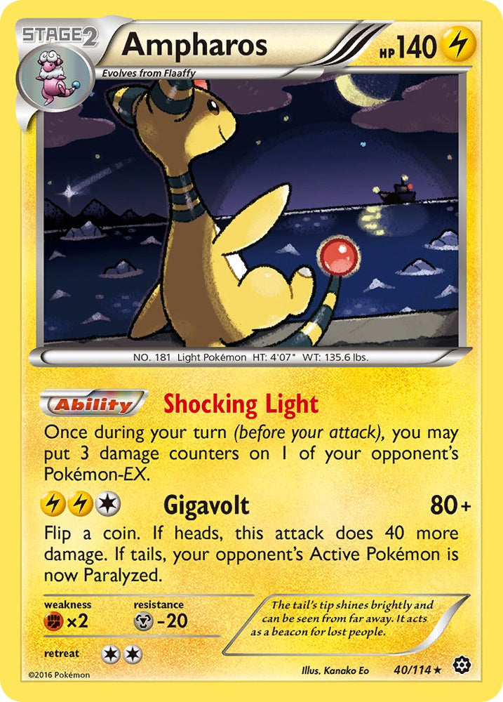 Ampharos (40/114) (Theme Deck Exclusive) [XY: Steam Siege] Pokémon