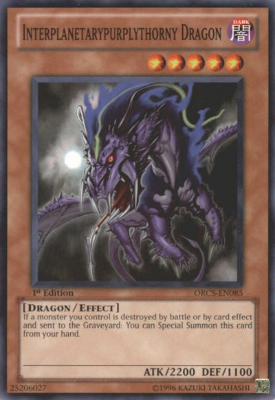 Interplanetarypurplythorny Dragon [ORCS-EN085] Common Yu-Gi-Oh!