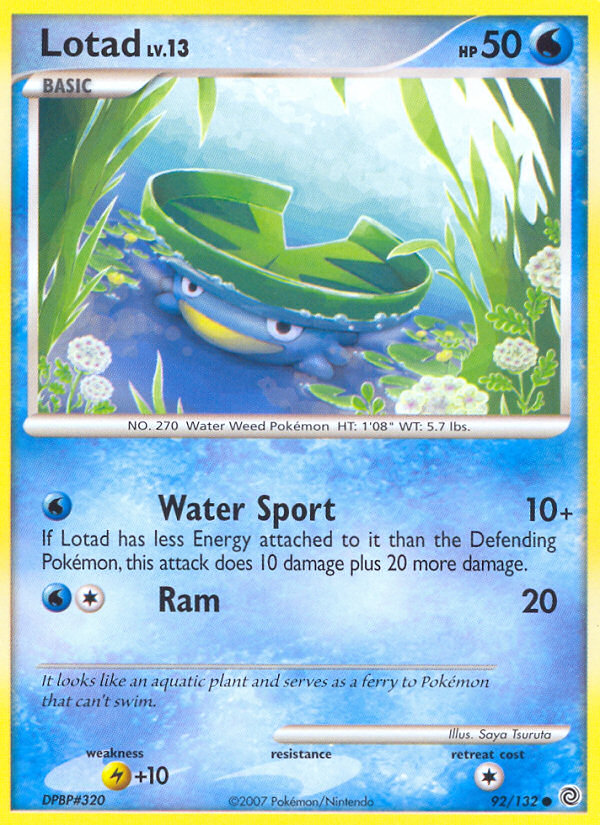 Lotad (92/132) [Diamond & Pearl: Secret Wonders] Pokémon