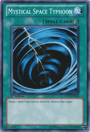 Mystical Space Typhoon [YS11-EN024] Common Yu-Gi-Oh!