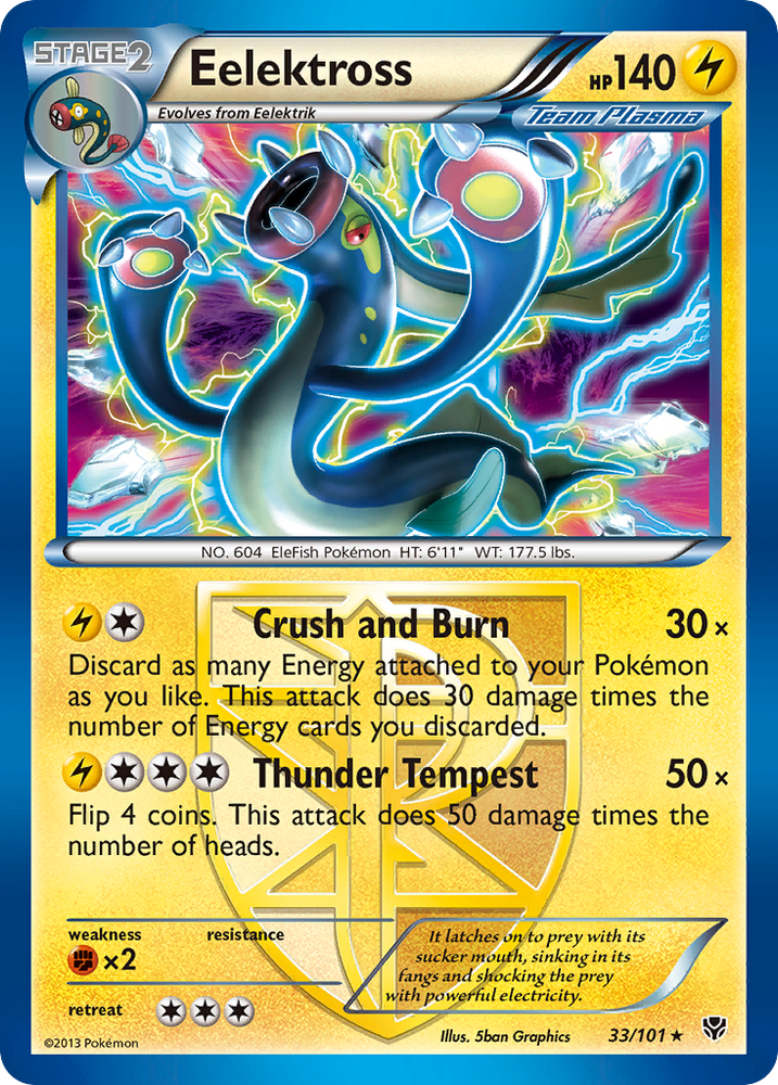 Eelektross (33/101) [Black & White: Plasma Blast] Pokémon