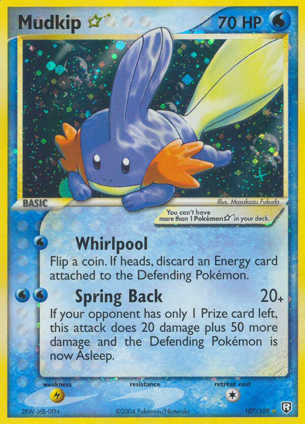 Mudkip Star (107/109) [EX: Team Rocket Returns] Pokémon