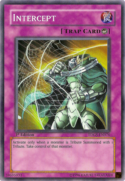 Intercept [TDGS-EN076] Super Rare Yu-Gi-Oh!