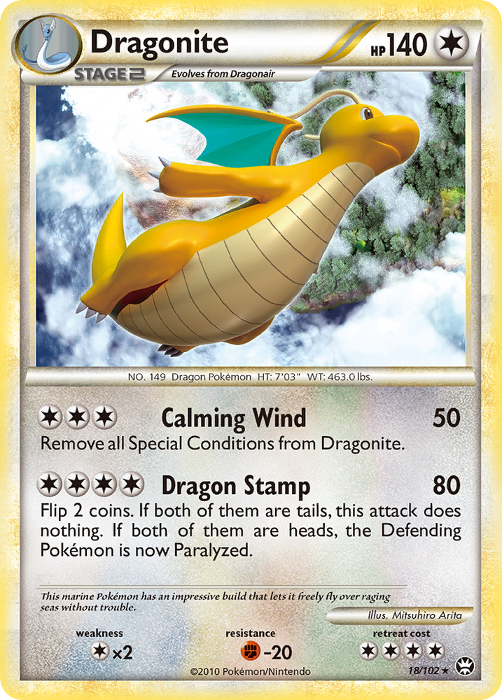 Dragonite (18/102) [HeartGold & SoulSilver: Triumphant] Pokémon