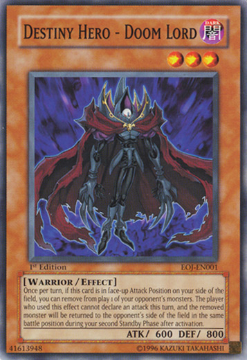 Destiny Hero - Doom Lord [EOJ-EN001] Common Yu-Gi-Oh!