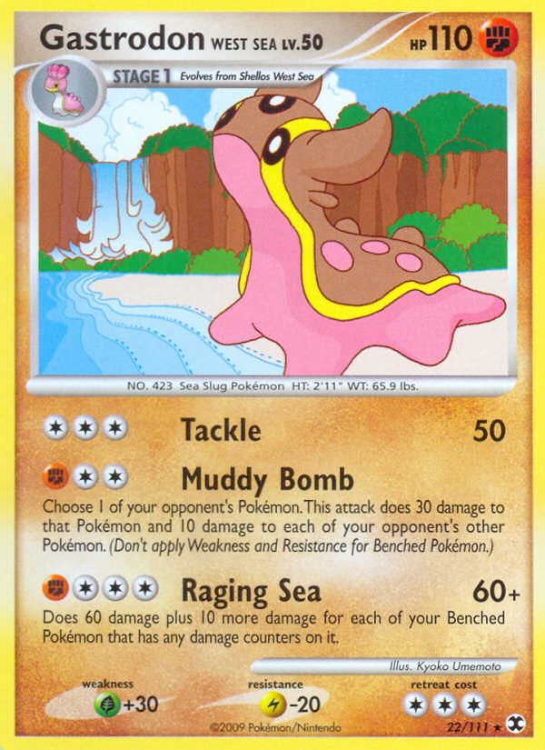 Gastrodon West Sea (22/111) [Platinum: Rising Rivals] Pokémon