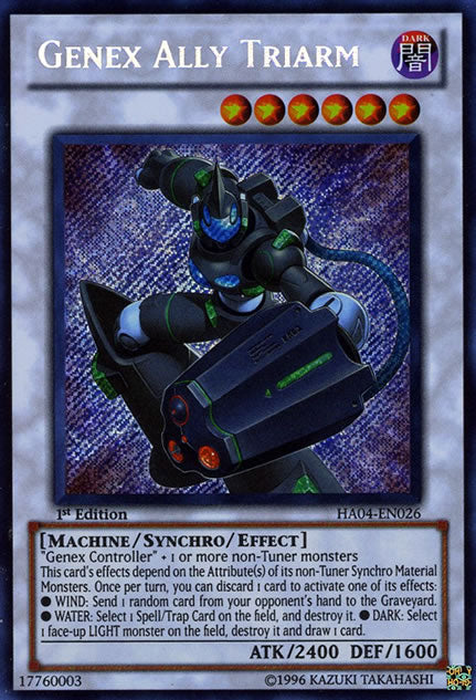 Genex Ally Triarm [HA04-EN026] Secret Rare Yu-Gi-Oh!
