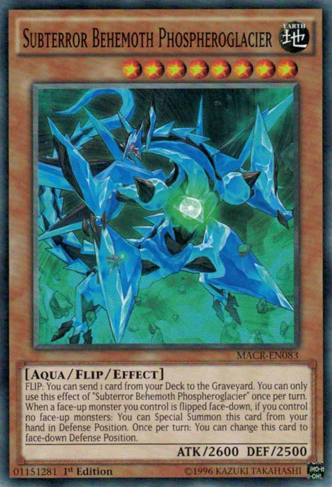 Subterror Behemoth Phospheroglacier [MACR-EN083] Common Yu-Gi-Oh!