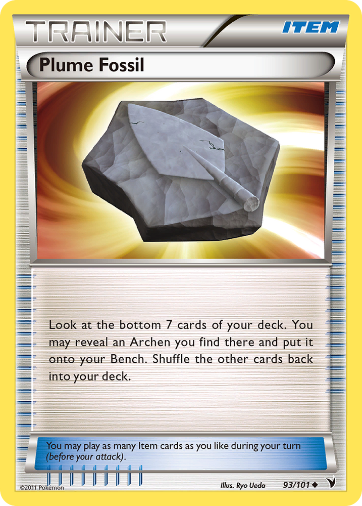 Plume Fossil (93/101) [Black & White: Noble Victories] Pokémon