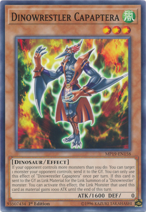 Dinowrestler Capaptera [MP19-EN158] Common Yu-Gi-Oh!
