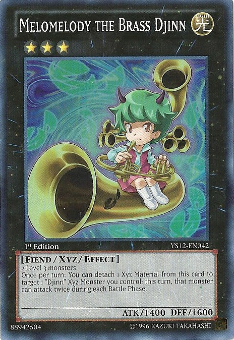Melomelody the Brass Djinn [YS12-EN042] Super Rare Yu-Gi-Oh!