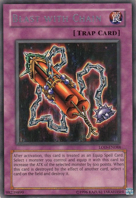 Blast with Chain [LOD-EN088] Rare Yu-Gi-Oh!