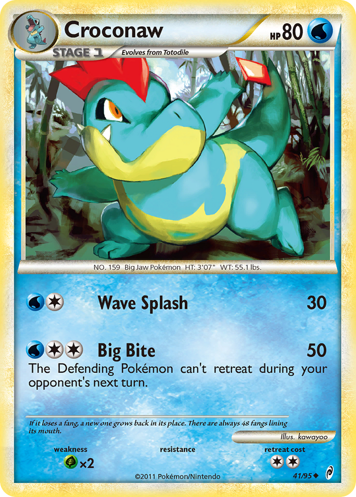Croconaw (41/95) [HeartGold & SoulSilver: Call of Legends] Pokémon
