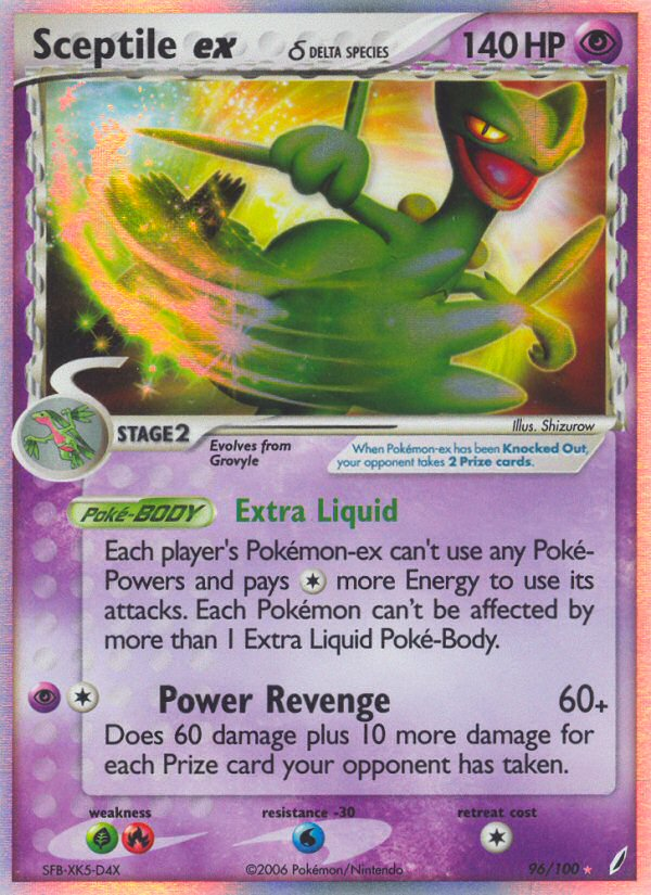 Sceptile ex (96/100) (Delta Species) [EX: Crystal Guardians] Pokémon