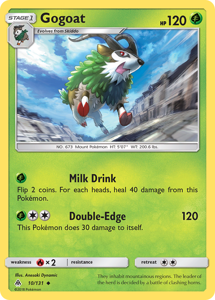 Gogoat (10/131) [Sun & Moon: Forbidden Light] Pokémon