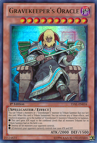 Gravekeeper's Oracle [LVAL-EN034] Ultra Rare Yu-Gi-Oh!