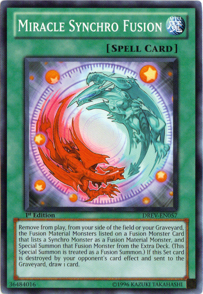 Miracle Synchro Fusion [DREV-EN057] Common Yu-Gi-Oh!