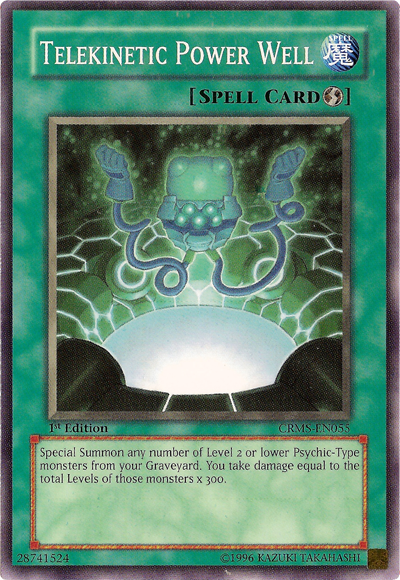 Telekinetic Power Well [CRMS-EN055] Common Yu-Gi-Oh!