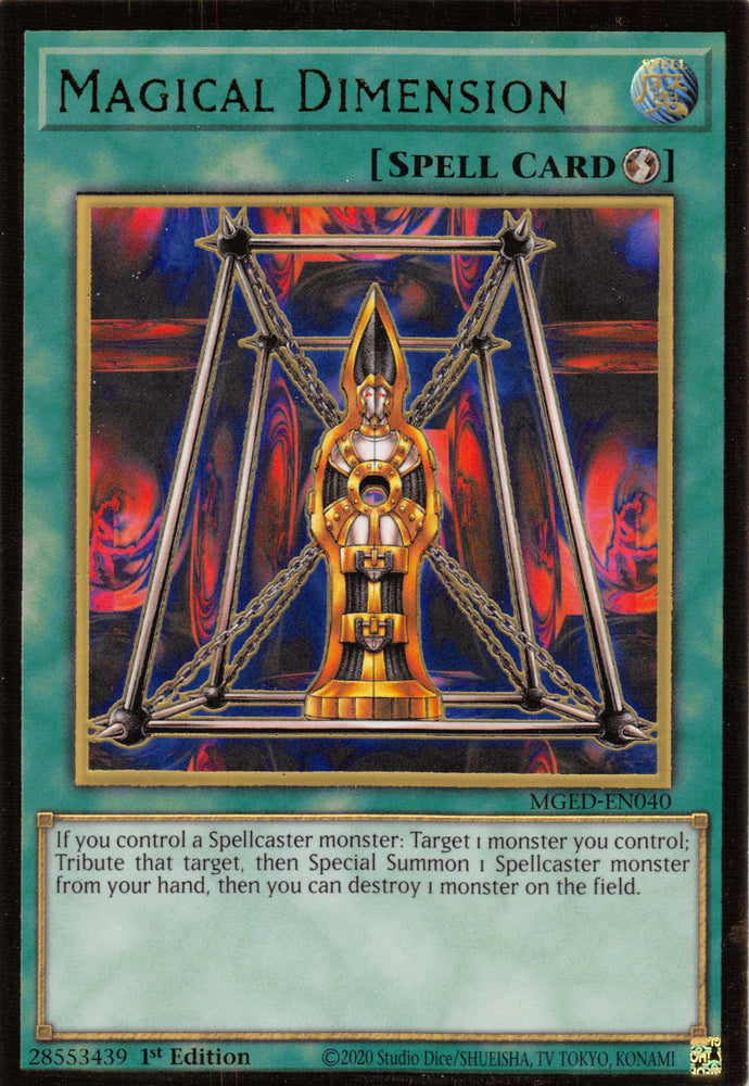 Magical Dimension [MGED-EN040] Gold Rare Yu-Gi-Oh!
