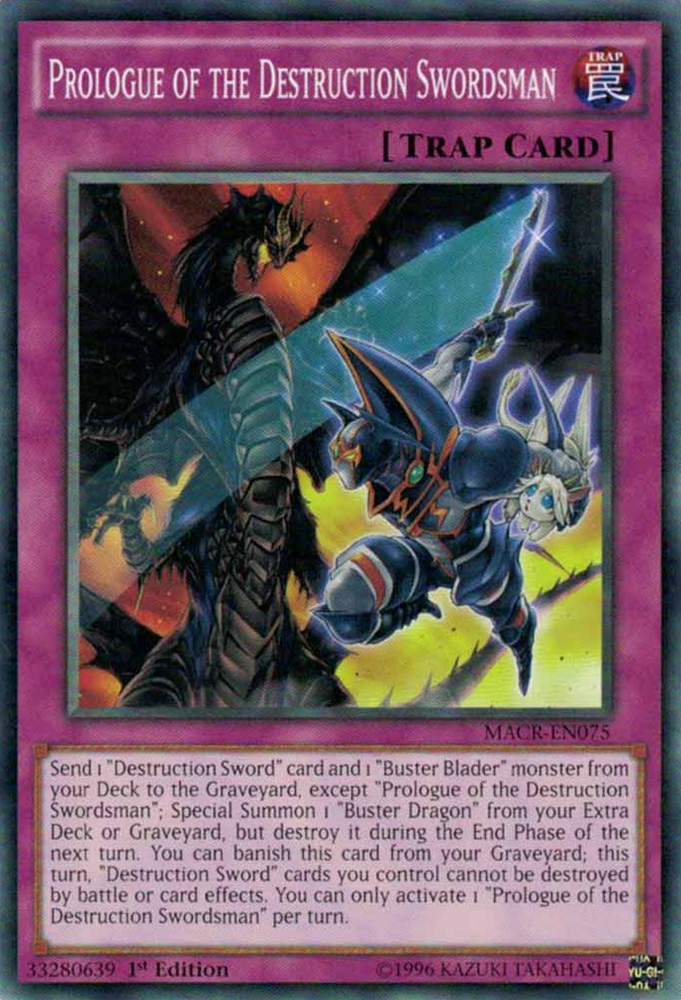 Prologue of the Destruction Swordsman [MACR-EN075] Common Yu-Gi-Oh!