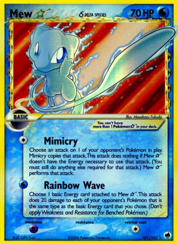 Mew Star (101/101) (Delta Species) [EX: Dragon Frontiers] Pokémon