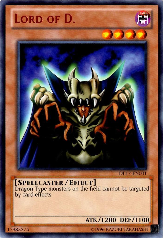 Lord of D. (Red) [DL17-EN001] Rare Yu-Gi-Oh!