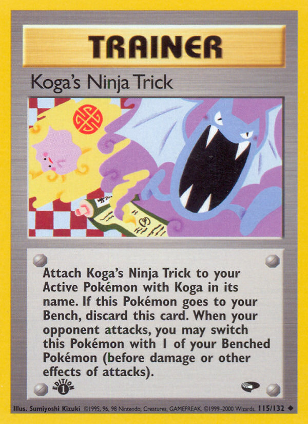 Koga's Ninja Trick (115/132) [Gym Challenge 1st Edition] Pokémon