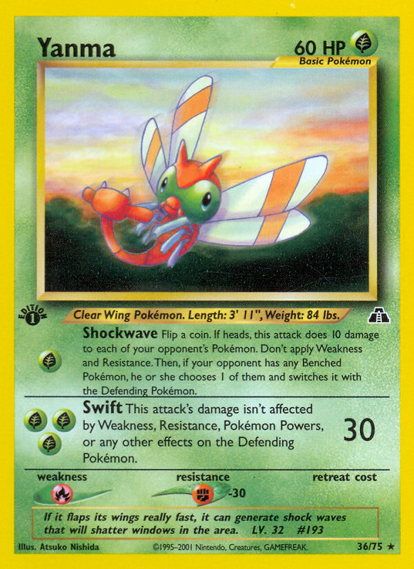 Yanma (36/75) [Neo Discovery 1st Edition] Pokémon