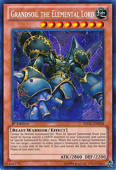 Grandsoil the Elemental Lord [REDU-EN038] Secret Rare Yu-Gi-Oh!