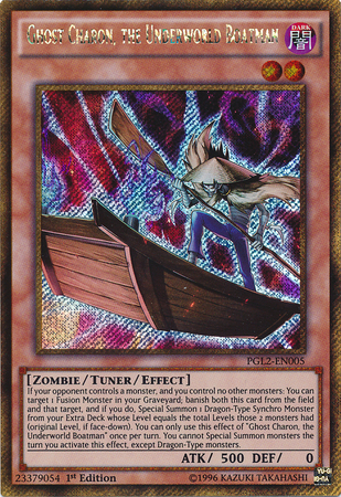 Ghost Charon, the Underworld Boatman [PGL2-EN005] Gold Secret Rare Yu-Gi-Oh!