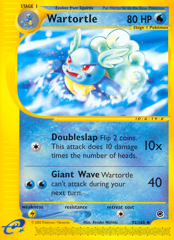 Wartortle (92/165) [Expedition: Base Set] Pokémon