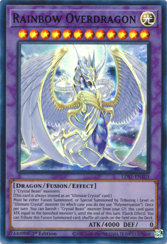 Rainbow Overdragon (Blue) [LDS1-EN101] Ultra Rare