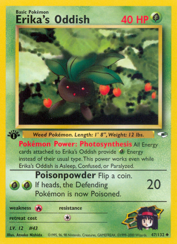 Erika's Oddish (47/132) [Gym Heroes 1st Edition] Pokémon