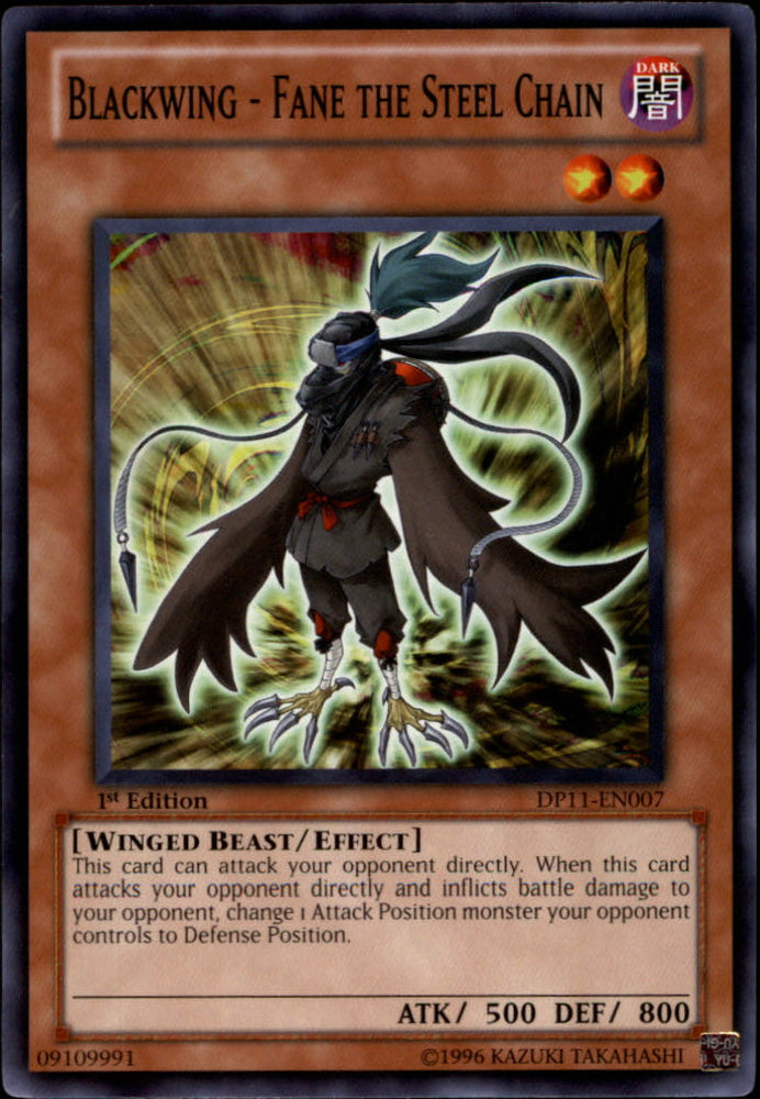 Blackwing - Fane the Steel Chain [DP11-EN007] Common Yu-Gi-Oh!