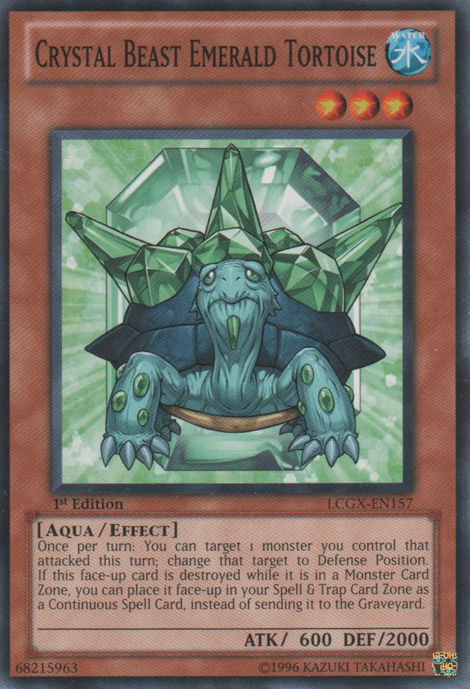 Crystal Beast Emerald Tortoise [LCGX-EN157] Common Yu-Gi-Oh!