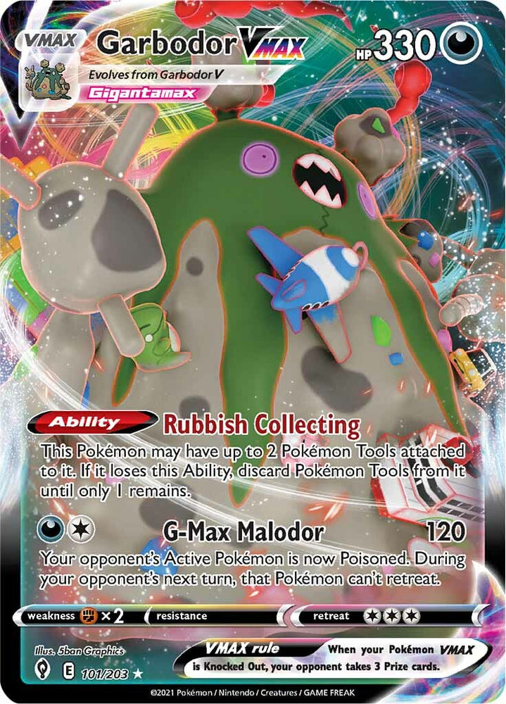 Garbodor VMAX (101/203) [Sword & Shield: Evolving Skies] Pokémon