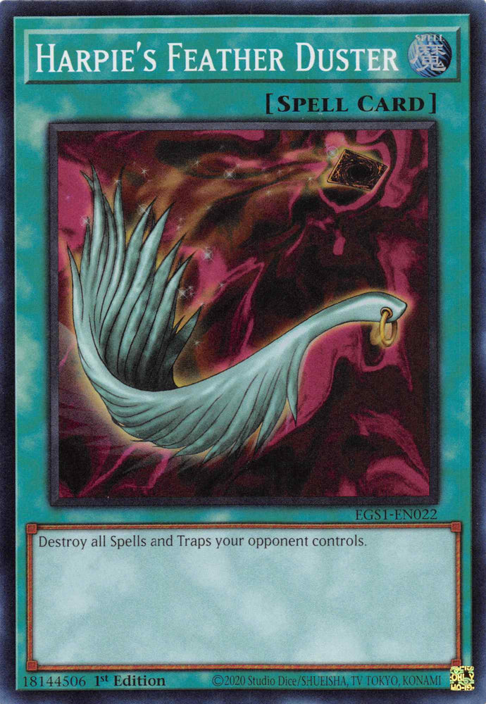 Harpie's Feather Duster [EGS1-EN022] Super Rare Yu-Gi-Oh!