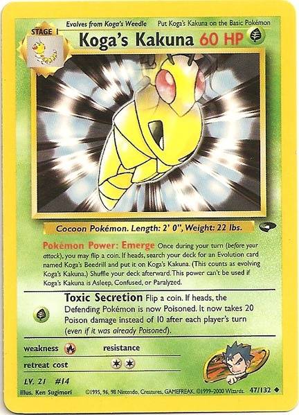 Koga's Kakuna (47/132) [Gym Challenge Unlimited] Pokémon