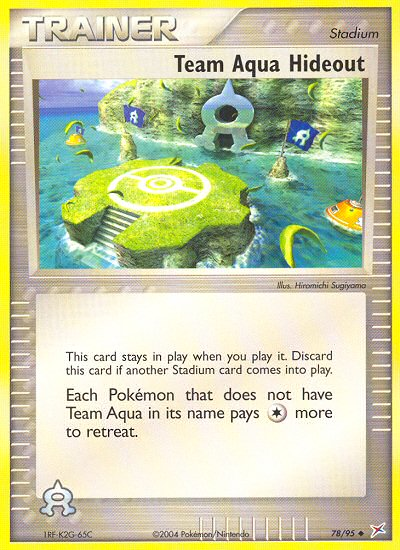 Team Aqua Hideout (78/95) [EX: Team Magma vs Team Aqua] Pokémon