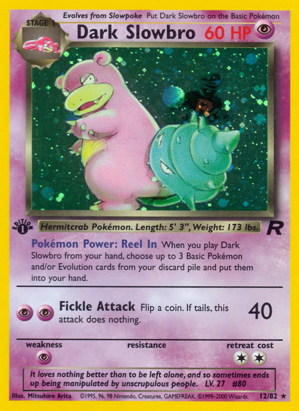 Dark Slowbro (12/82) [Team Rocket 1st Edition] Pokémon