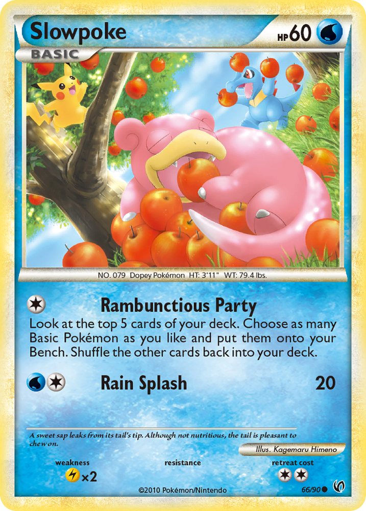 Slowpoke (66/90) [HeartGold & SoulSilver: Undaunted] Pokémon