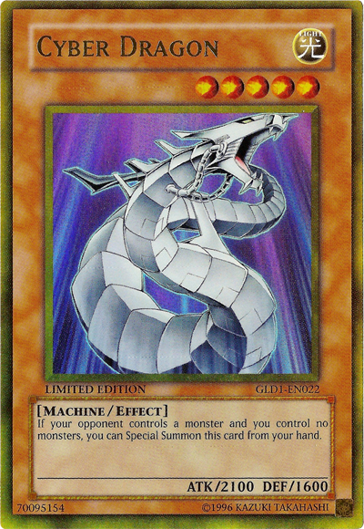 Cyber Dragon [GLD1-EN022] Gold Rare Yu-Gi-Oh!