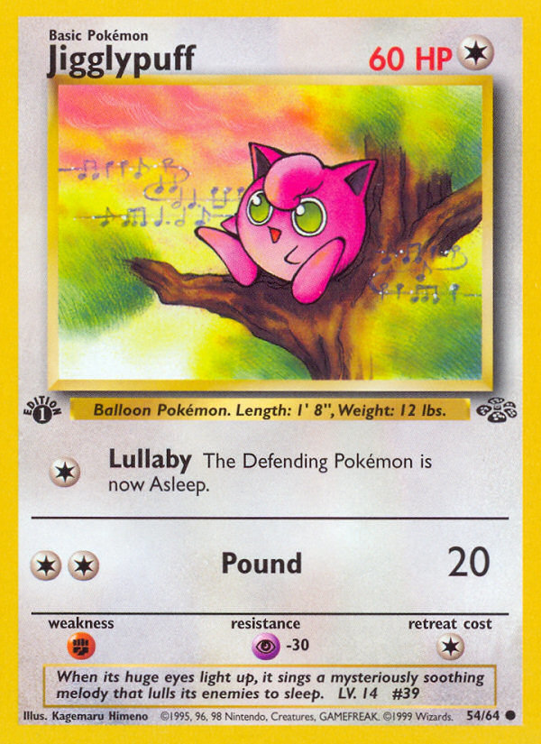 Jigglypuff (54/64) [Jungle 1st Edition] Pokémon