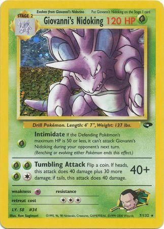 Giovanni's Nidoking (7/132) [Gym Challenge Unlimited] Pokémon
